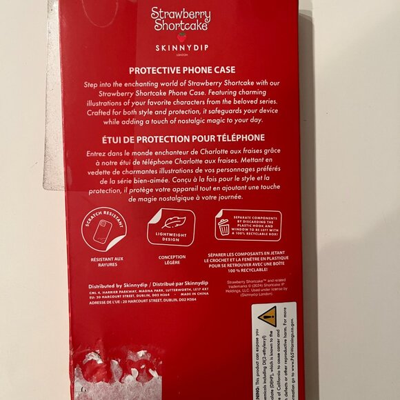 Strawberry Shortcake iPhone 14 Pro Max (or 13 Pro Max) Case Glitter NWT (e/x) - Picture 4 of 9